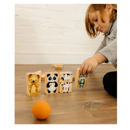 Jogo Equilíbrio Animais em Madeira