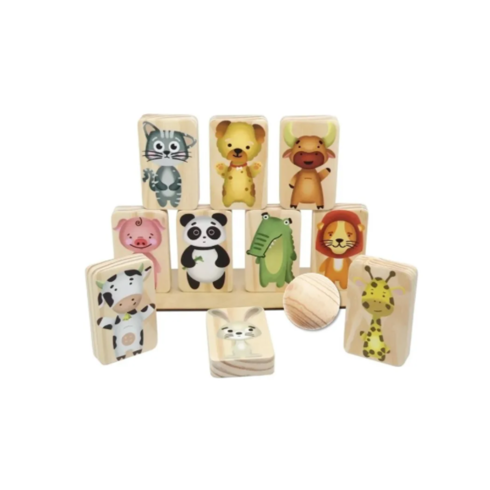 Jogo Equilíbrio Animais em Madeira