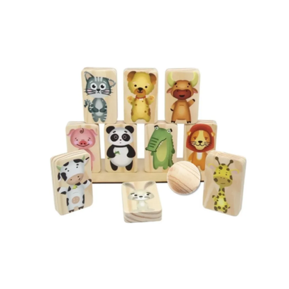 Jogo Equilíbrio Animais em Madeira