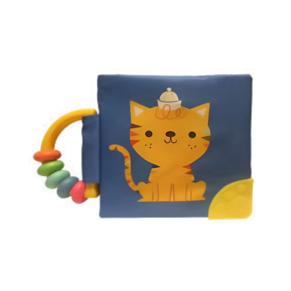 Meu Livro Macio Com Chocalho e Mordedor: Gato