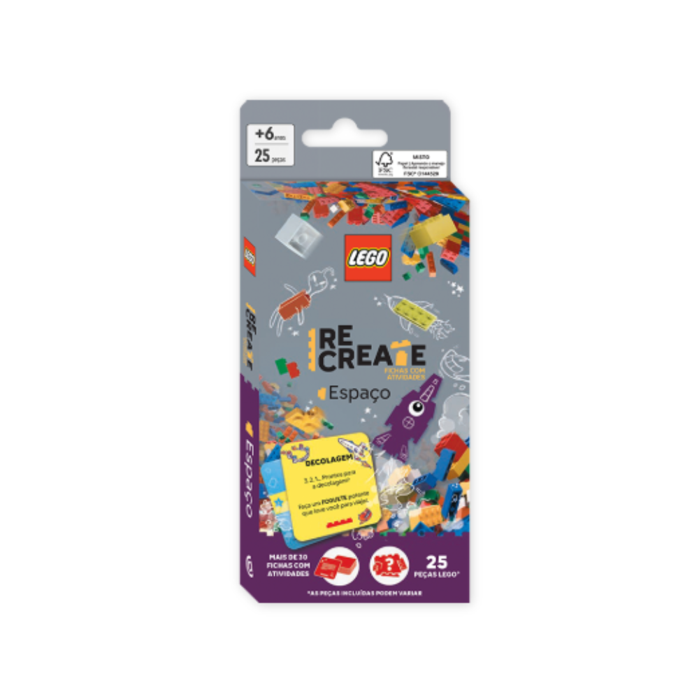 Lego Books Recreate Espaço