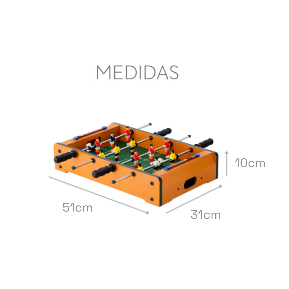 Mini Pebolim de Mesa em MDF – 51cm