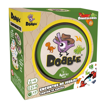 Jogo de Cartas Dobble: Dinossauros