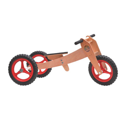 WoodBike 3 em 1 - Roda Vermelha