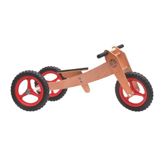 WoodBike 3 em 1 - Roda Vermelha